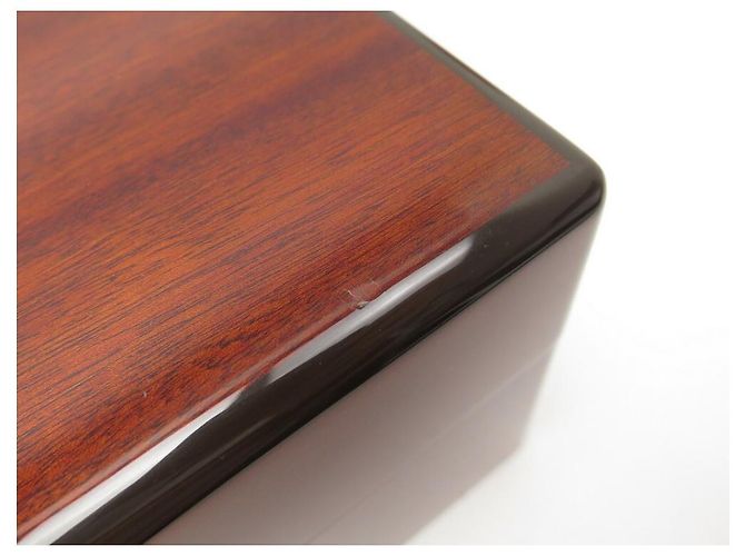 CAIXA DE CIGAR DAVIDOFF EM MADEIRA LACADA + CORTADORA DE MADEIRA CIGAR CAIXA HUMIDOR Marrom - vista 5
