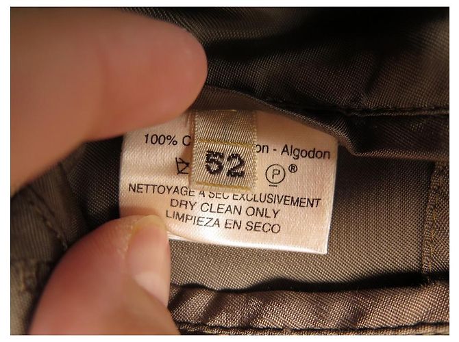 Hermès GIACCA DIRITTA HERMES T 52 L GIACCA TRENCH IMPERMEABILE BEIGE - vista 3