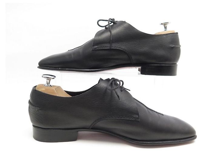 Hermès SCARPE DERBY HERMES 41 SCARPE NERE IN PELLE DI CANGURO Nero - vista 2