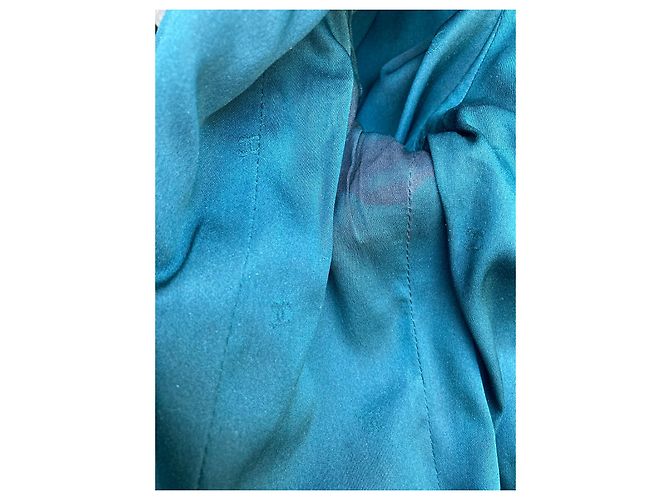 Chanel Tweedjacke aus Wolle Dunkelgrün - Ansicht 8