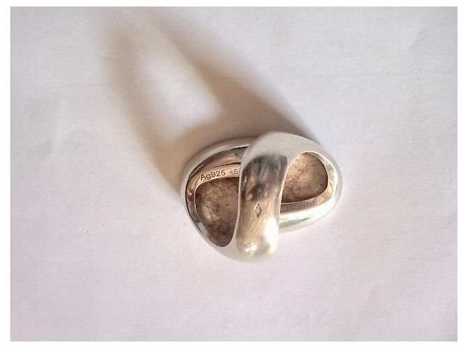 Hermès Bague INITIALE Argenté - vue 4