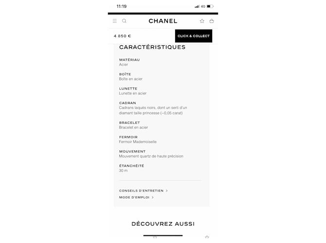 Code Coco Chanel Coco code Silvery - view 7