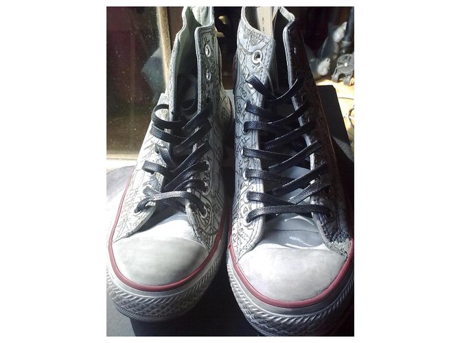 Converse Graffiti Sneaker aus Leder Eggshell Aus weiß - Ansicht 2