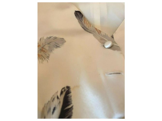 Emanuel Ungaro Ungaro Vintage Weste Seide Mehrfarben Golden Roh - Ansicht 5