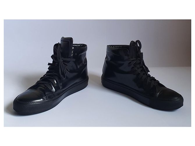 Sneakers Acne Studios in pelle nera Nero - vista 4