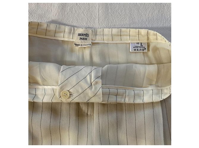 Hermès Pantalones, polainas Blanco - vista 4