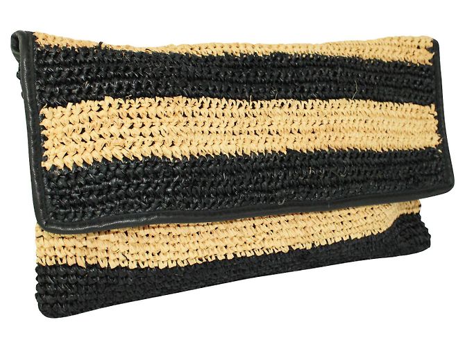 Maje Pochette in rafia morbida - vista 4