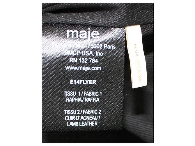 Maje Pochette in rafia morbida - vista 7