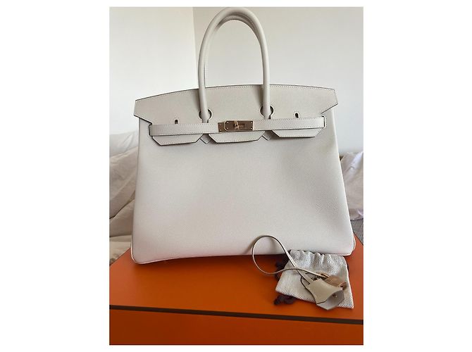 Hermès Borsa HERMES BIRKIN 35 neuf Bianco - vista 10