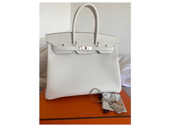 Hermès Borsa HERMES BIRKIN 35 neuf Bianco - vista 11