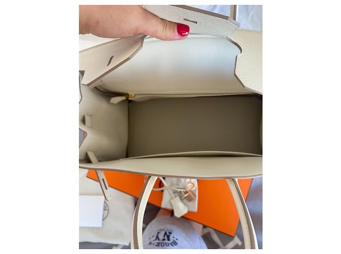 Hermès Borsa HERMES BIRKIN 35 neuf Bianco - vista 15