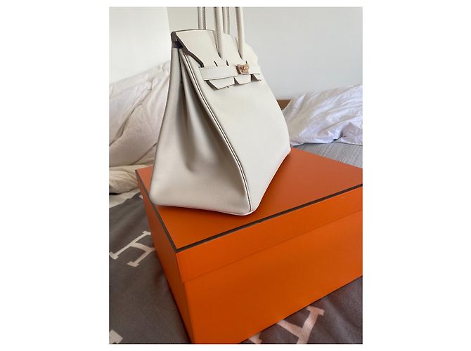 Hermès Borsa HERMES BIRKIN 35 neuf Bianco - vista 4