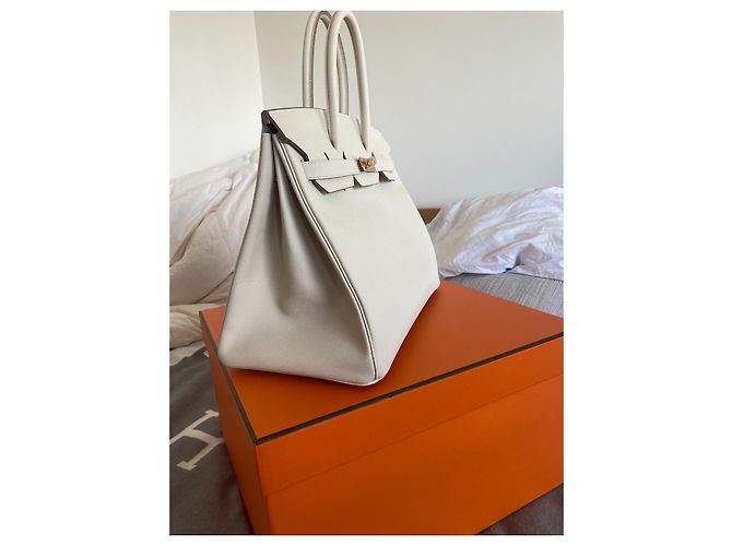 Hermès Borsa HERMES BIRKIN 35 neuf Bianco - vista 5