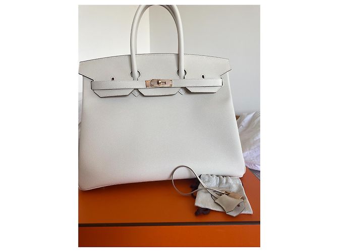 Hermès Borsa HERMES BIRKIN 35 neuf Bianco - vista 7