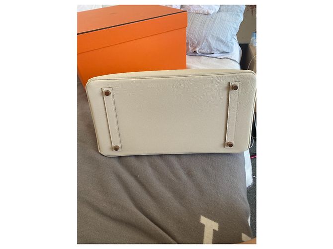 Hermès Borsa HERMES BIRKIN 35 neuf Bianco - vista 8