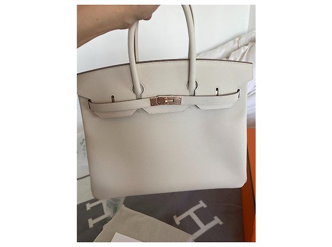 Hermès Borsa HERMES BIRKIN 35 neuf Bianco - vista 9
