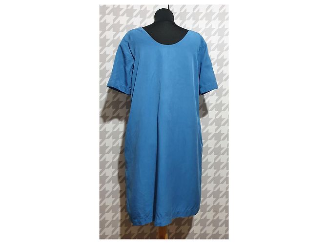 Ganni Tatyana Kleid blau Lyocell - Ansicht 2