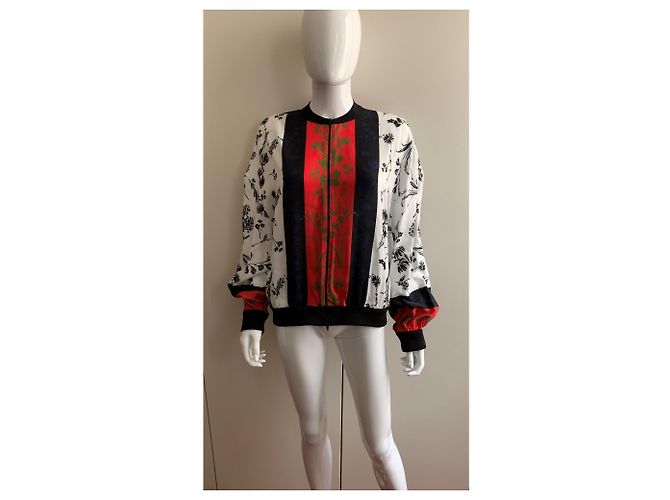 Pier Antonio Gaspari Blouson de viscose estampado Multicor - vista 10