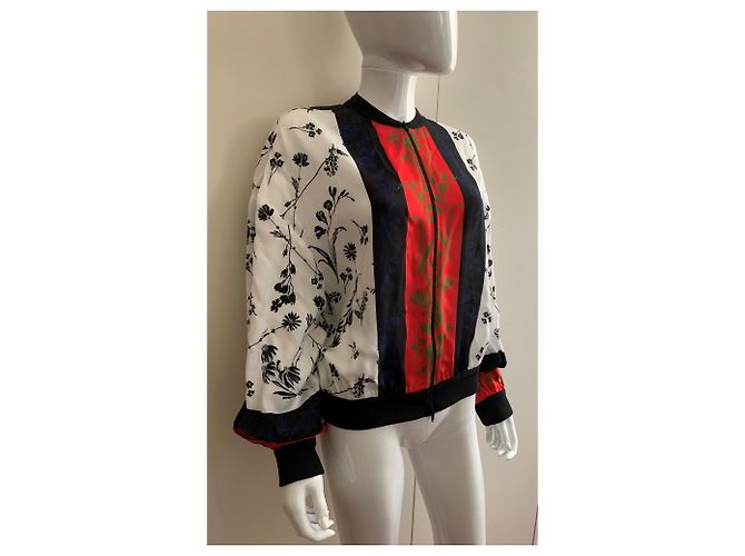 Pier Antonio Gaspari Blouson de viscose estampado Multicor - vista 9
