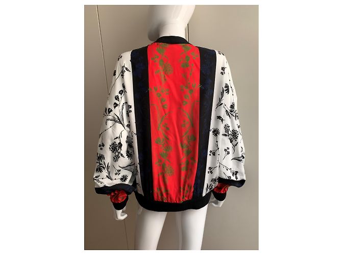 Pier Antonio Gaspari Cazadora de viscosa estampada Multicolor - vista 7