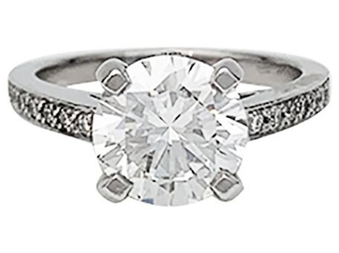 inconnue Platinring mit einem 2,02 Karat Diamanten - HRD-Zertifikat - Ansicht 6