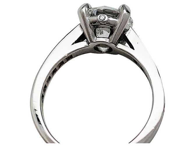 inconnue Platinring mit einem 2,02 Karat Diamanten - HRD-Zertifikat - Ansicht 7