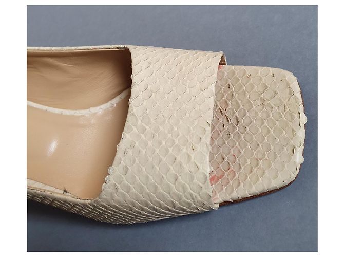 Aeyde Absatzschuhe Ecru Leder Größe 37 - Ansicht 7