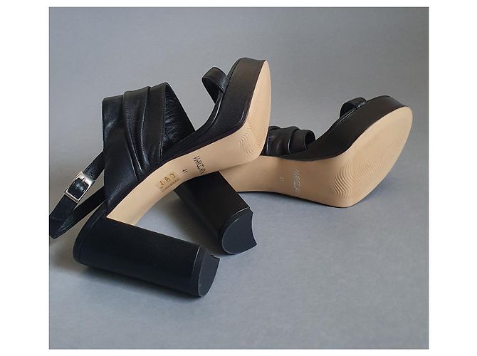 Sandali Marc Cain in pelle nera Nero - vista 5