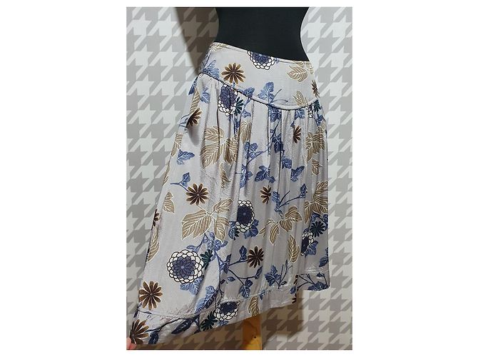 Autre Marque Gonna midi in viscosa multicolore - vista 2