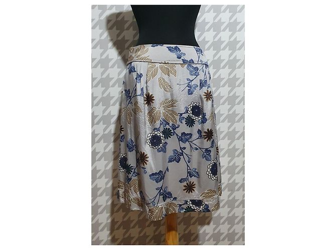 Autre Marque Gonna midi in viscosa multicolore - vista 3