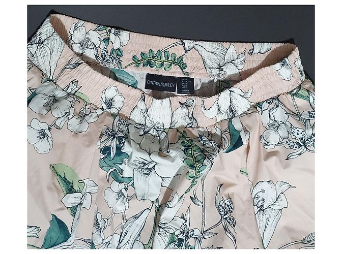 Falda midi de algodón con estampado floral Cynthia Rowley Multicolor - vista 4