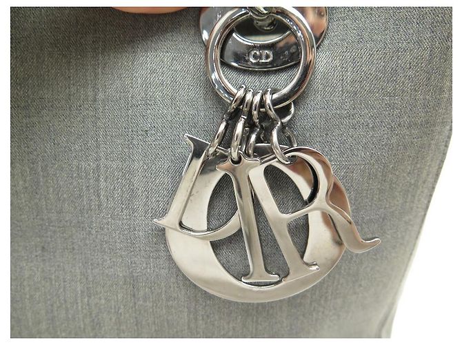 CHRISTIAN DIOR LADY SMALL BAG HANDTASCHE CANVAS GRAU CANVAS HANDTASCHE - Ansicht 10