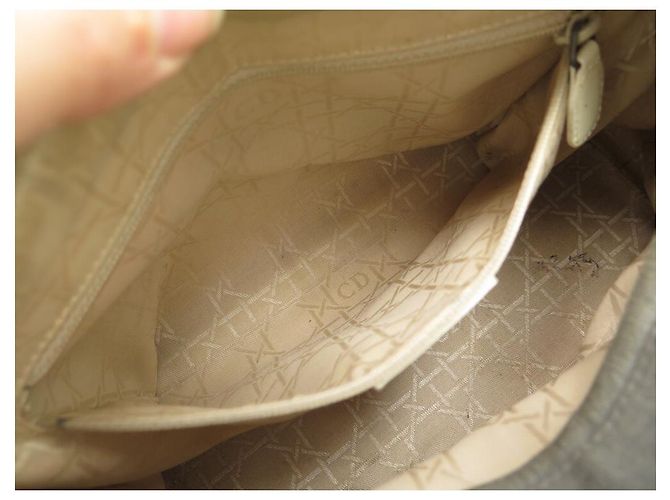 CHRISTIAN DIOR LADY SMALL BAG HANDTASCHE CANVAS GRAU CANVAS HANDTASCHE - Ansicht 22