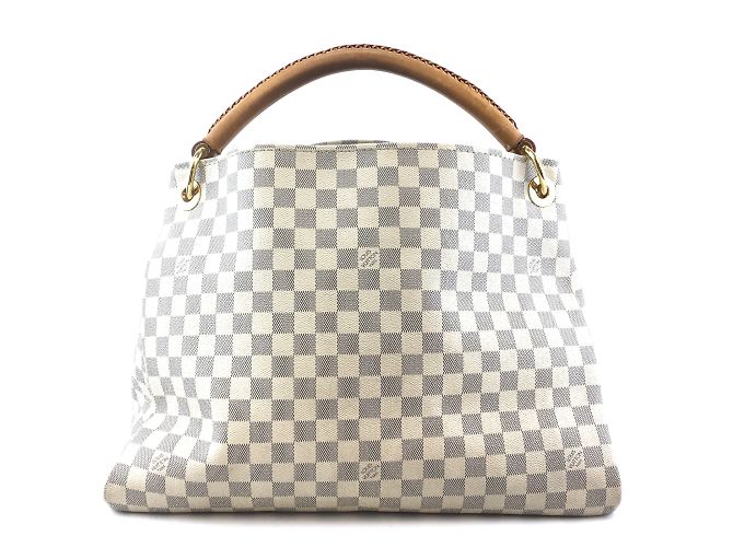 Louis Vuitton Artsy MM Damier Azur Canvas Bianco - vista 2