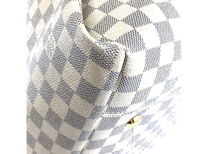 Louis Vuitton Artsy MM Damier Azur Canvas Bianco - vista 6