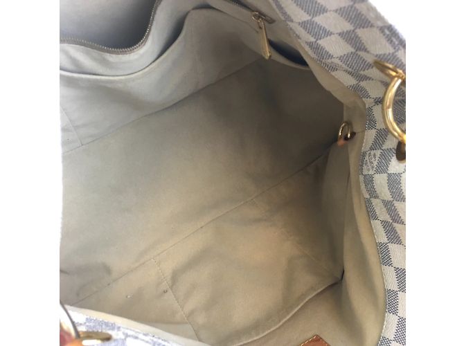 Louis Vuitton Artsy MM Damier Azur Canvas Bianco - vista 8