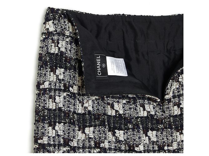 Chanel tweed 06C GRAND CENTRAL FR42 Negro Crudo - vista 3