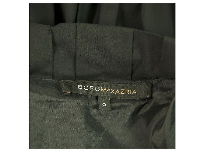BCBG Max Azria Black Crochet Knit Bust Straps Mini-Länge Kleidergröße 0 Schwarz - Ansicht 3