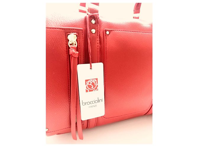 Borsa a mano Braccialini Bauletto Rossa in Pelle Rosso - vista 5