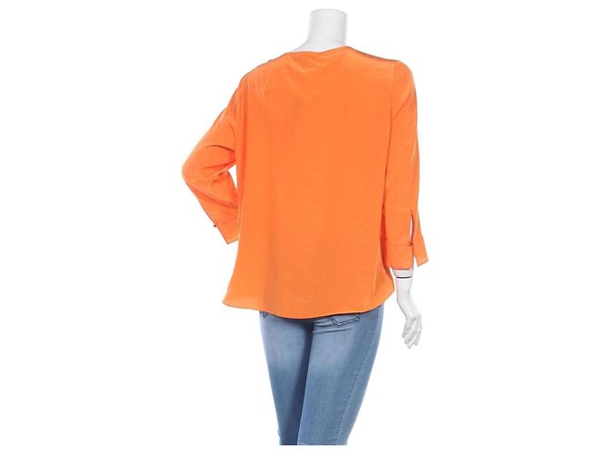 Luisa Cerano Bluse Orange aus Polyester - Ansicht 2