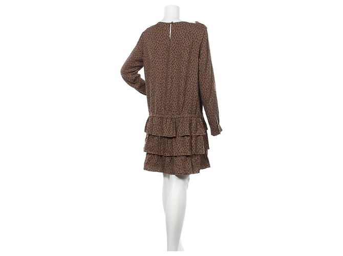 Maison Scotch Kleid Braun Polyester XL - Ansicht 2