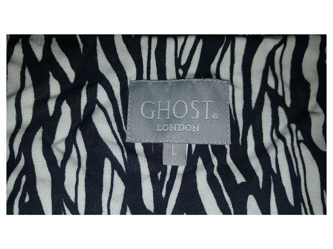Ghost London Geisterkleid in Schwarz-Weiß - Ansicht 4