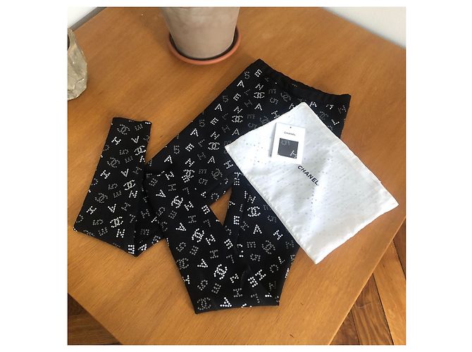 Chanel Pantalones, polainas Negro - vista 4