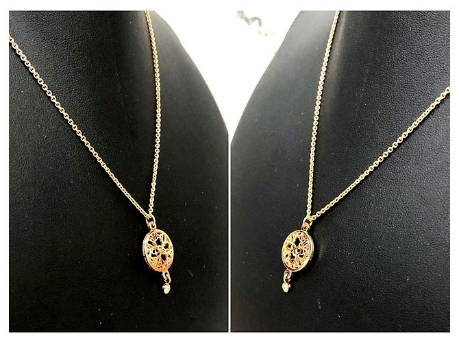 Hermès Hermes Passerelle PM 18Collana in oro K D'oro - vista 2