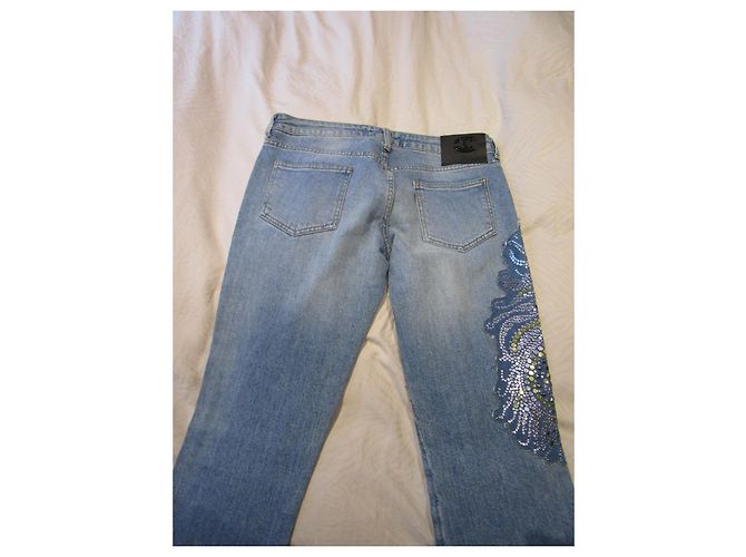Sehr seltene Bootcut Nietenjeans Just Cavalli für Damengröße 29 (INTER.) - Ansicht 5