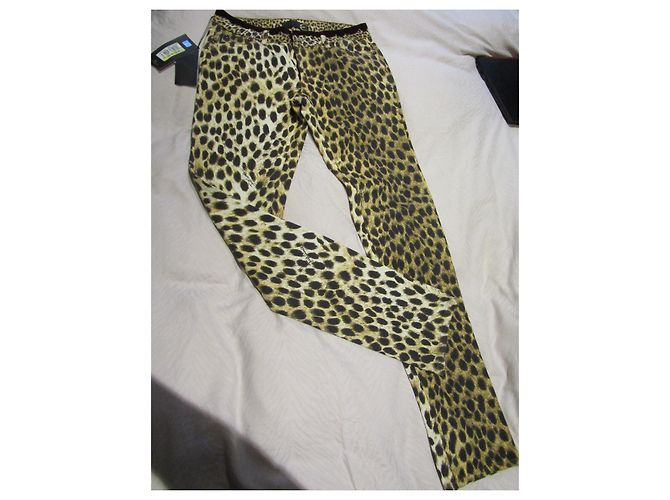 Raro- Just Cavalli slim V. Jeans Bassa da donna, never worn, con etichette originali Stampa leopardo - vista 10