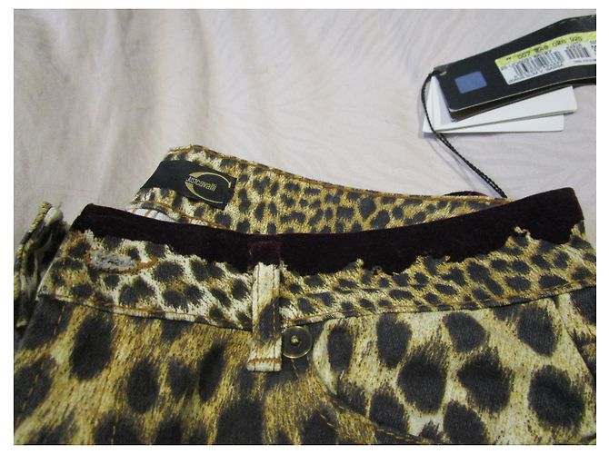 Raro- Just Cavalli slim V. Jeans Bassa da donna, never worn, con etichette originali Stampa leopardo - vista 9