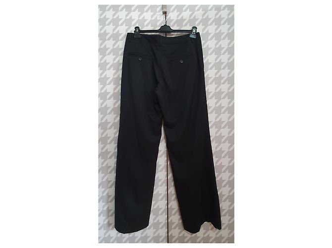 Bruuns Bazaar Schwarze Wollhose - Ansicht 2