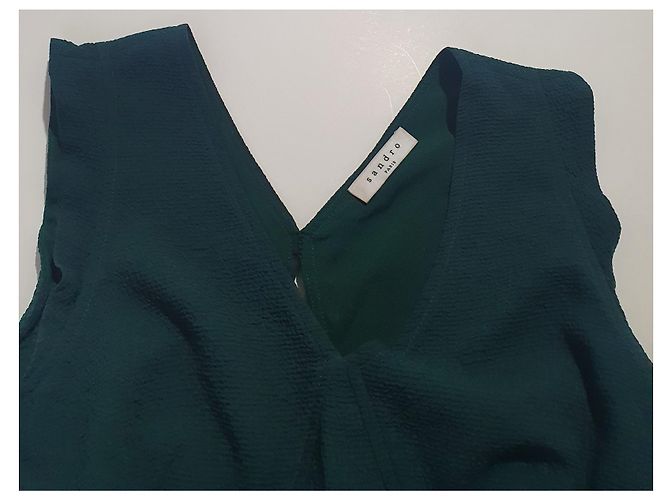 Vestido midi verde Sandro - vista 4