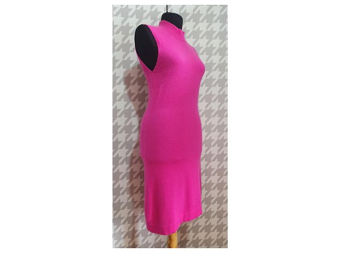 Vestido Allude de cachemira rosa - vista 2